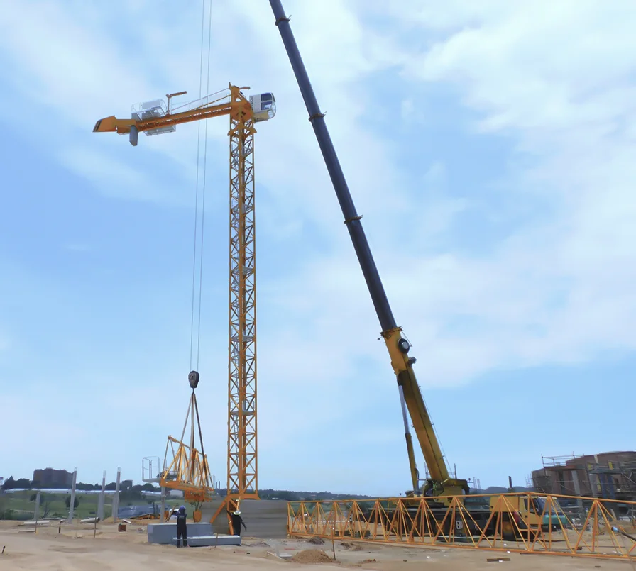 Tower crane erection guide